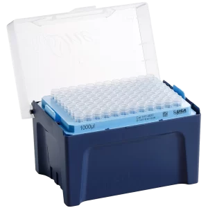 TIPONE RECARGA DE PUNTAS CON FILTRO DE 1000 UL, ESTERILES, LIBRES DE DNASA, RNASA, ADN Y LIBRE DE PIROGENOS - 10 RACK X 96 (960 PUNTAS) - USA SCIENTIFIC