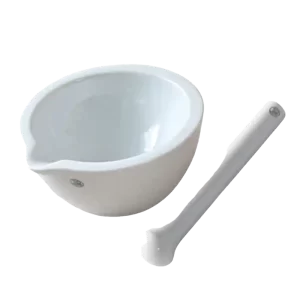 MORTERO EN PORCELANA DE 63 MM , (50 ML), CON PISTILO (REF.213100) - UND - JIPO (ALE)