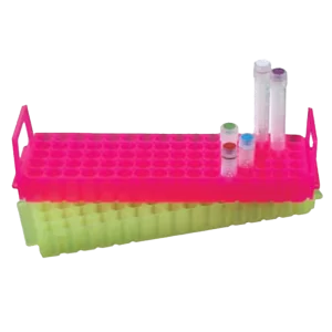 RACK REVERSIBLE DE 80 PUESTOS PARA TUBOS 0,5, 1,5 Y 2,0 ML, 60 PUESTOS PARA TUBOS 0,5 ML E INDIVIDUALES DE 0,2 ML - UNIDAD - USA SCIENTIFIC
