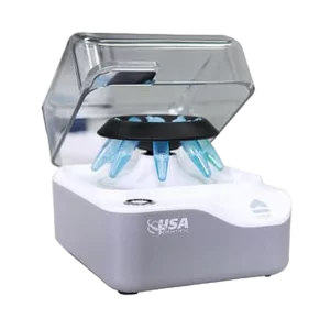 MINICENTRIFUGA PERSONAL, ROTOR DE 8 TUBOS  1,5/2,0 ML CON ADAPTADOR PARA TUBOS DE 0,5 ML Y 0,2 ML, Y ROTOR DE TIRAS PCR (6500 RPM 2,400 X G) - UND - USA SCIENTIFIC